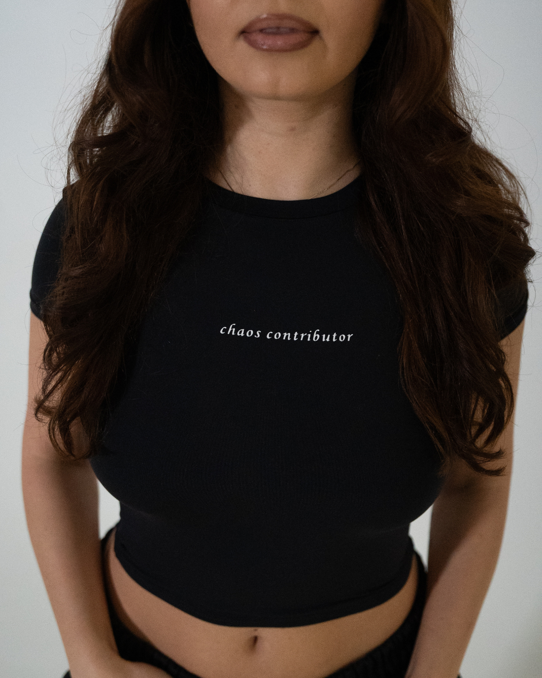 chaos contributor baby tee